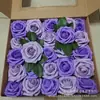 Fábrica en stock caja de regalo rosas de simulación 8cm25 caja de regalo de rosas para el Día de San Valentín flores de espuma de PE