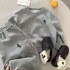 Conjunto de Sudadera para Niños 2026 Primavera y Otoño Unisex Pantalones de Chándal Sueltos Conjunto de Dos Piezas Top y Pantalones para Bebé Niña Moderno