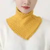 Bufanda de lana para cuello otoño e invierno protección para el cuello columna cervical bufanda gruesa cálida bufanda tejida bufanda triangular moda jersey cuello falso