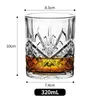 Copos de uísque, vidro de cristal, estilo europeu, copos de cerveja espessados, copos de água, acessórios para bebidas de bar atacado, e-commerce transfronteiriço.