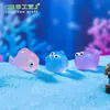 Novo produto transfronteiriço peixe gordo luminoso partículas fofas paisagismo de aquário marinho acessórios decorativos diy micro paisagem pequenos ornamentos