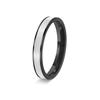Suministro de comercio electrónico anillo de acero inoxidable nicho para mujer caída de 3 mm vinilo joyería estilo Chanel anillo de alta calidad