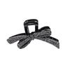 Pinza para el pelo con lazo de diamantes completos Xinghe Negro para mujer, pinza de tiburón de alta gama para el pelo, accesorio para la cabeza, novedad 2024