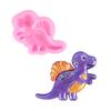 Molde de silicona líquida de chocolate para pastel FOND diy Serie Dinosaurios Adornos Decorativos de Escritorio Molde de Goteo de Yeso