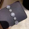 Estilo Pintura al Óleo Jardín de Monet Pulsera Redonda Colorida de Circonita, Lujo Ligero de Alta Gama Moderna Versátil Joyería para Mujer