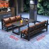 Mesa y silla de bar de estilo industrial, transparente, para bar, bistró, barbacoa, tienda, restaurante occidental retro, comercial, con asiento de tarjeta, sofá, combinación