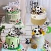 Decoração de Bolo de Futebol da Copa do Mundo Ornamentos Decoração de Mesa de Sobremesa de Aniversário Deus Masculino Plug-In Plug-In Cena Temática