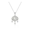 Collar de Calcedonia Ruyi Fu Candado Ping An Diseño Nicho de Lujo Ligero para Mujer Cadena Clavícula 2023 Nuevo Estilo Colgante Exquisito