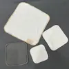 Almohadilla desmaquillante de fibra de bambú/Toalla desmaquillante cuadrada de algodón de bambú lavable/Kit de almohadillas desmaquillantes de algodón reutilizables