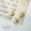 Série Rosa-Verde de Contas de Vidro Domésticas Tchecas, Flor Cruzada Fogos de Artifício Folha Feita à Mão Pintada com Ouro Materiais e Acessórios para Pulseira DIY