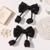 Pinza para el pelo de flor de tulipán de estilo nuevo transfronteriza con lazo, pinza para el pelo dulce de alta elasticidad, horquilla grande de alta gama, accesorio para el pelo 5337