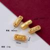 Antigo francês areia ouro DIY pequenos acessórios anel de enrolamento de cobre dinheiro sorte anel paz alegria frisado corda vermelha pulseira colar material