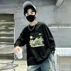 Camiseta básica de algodón puro de manga larga, ropa infantil estilo primavera y otoño, camiseta interior para niños, top para niños, diseño de dibujos animados moderno para niños mayores