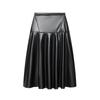 Exportación Transfronteriza Otoño Nuevo para Mujer Serie de Moda Callejera Estilo Europeo y Americano Falda Midi de Imitación de Cuero 8500910