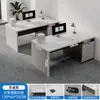 Escritorio de Trabajo para Empleado Estación de Trabajo Oficina Simple Moderna Escritorio y Silla para Jefe con Gabinete con Cerradura Escritorio Financiero Mesa para Computadora de Escritorio