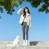 Nueva Chaqueta de Algodón con Capucha Suelta y Delgada para Mujer 2026 Otoño/Invierno Estilo Corto para Figuras Pequeñas Moda Tallas Grandes Ropa Exterior Casual