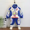 Conjunto de Ropa de Otoño para Niños con Temática de Dibujos Animados 2026 Nuevo de Moda para Bebé Primavera y Otoño Sudadera de Moda Conjunto de Dos Piezas