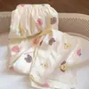 Pantalones Largos de Pijama para Mujer de Primavera y Verano, Adecuados para Usar al Aire Libre, Pantalones Sueltos Anti-Mosquitos, Pantalones Casuales Finos para el Hogar para Habitaciones con Aire Acondicionado