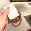 Corea del Sur Dongdaemun básico Marrón serie Marrón banda elástica base de alta elasticidad commuter todo-combinable liga para el cabello banda elástica cuerda para el cabello