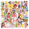 50 Adesivos Mágicos da Menina Sakura para Celular, Capacete, Computador Card Captor Sakura