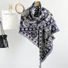 Xale cachecol Su Zhi Silk de alta qualidade, luxuoso, outono e inverno, imitação de caxemira, peça externa espessa, novo xale paisley para usar por fora, atacado
