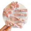 Presilha de Cabelo Flor Rosa Infantil para Meninas, Presilha Lateral Fofa de Laço para Franja, Grampo que Não Danifica o Cabelo, Acessório de Cabelo