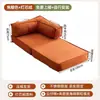 Sofá de tela para sala de estar, apartamento pequeño, casa de alquiler, sofá reclinable individual o doble, sofá cama plegable de doble uso integrado