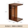 [Zona de Actividad] Mesa Auxiliar Nórdica de Madera Maciza Jiayi Mesa de Té Pequeña para Sala de Estar Mini Mesa de Almacenamiento para Ventana de Mirador Sofá del Hogar