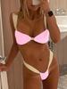 Nuevo Bikini Sexy de Verano para Playa de Dos Piezas para Mujer Europeo y Americano