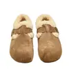 Sapatos de algodão estilo coreano retrô Birkenstock com forro de fleece para mulheres, nova coleção de inverno 2026, quentes, felpudos, de sola plana, confortáveis botas de neve