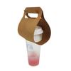 Portavasos Desechable de Papel Kraft Portátil para Café, Leche, Té, Portavasos de Arco, Creativo, Embalaje para Vasos de Plástico, Portavasos