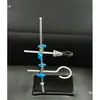 Conjunto de Suporte de Ferro Miniatura Suporte Portátil com Base Quadrada Instrumentos de Ensino de Ciências para Ensino Fundamental, Química, Física para Ensino Fundamental II e Ensino Médio