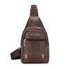 Bolso Cruzado Casual Deportivo Impermeable Exterior Estilo Coreano Moderno Bolso Cruzado para Hombre Bolso de Pecho de PU Bolso de Pecho para Hombre Venta al por Mayor