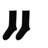 Meias brancas femininas para outono e inverno, feitas de algodão puro, resistentes a odores, sem costura, meias de maternidade de cano médio, adequadas para sapatos Birkenstock, com listras verticais e bordas dobradas