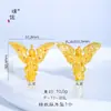 Collar Colgante Ángel Guardián Río de Amor Incrustado de Diamantes Oro Arena Mismo Estilo de la Tienda de Oro Puzuo Cadena para Clavícula Diosa de la Oración para Mujeres