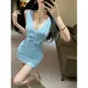 2026 Nuevo Modelo Elegante Sudeste Asiático Transfronterizo TK Vietnam Sin Mangas Malla Vestido Camiseta