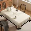 Toalha de Mesa Estilo Francês, Impermeável, à Prova de Óleo, Lavável, Retangular, Resistente ao Calor, Capa para Mesa de Jantar, Luxo Leve, Sensação de Alta Qualidade, Capa de Mesa de Café de PVC
