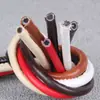 Fio de costura diy ornamento redondo de PU acessórios borda de travamento manual cordão de couro bolsa balde de pelo cordão de puxar cordão de couro sintético cordão de couro
