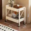 Mesita de noche, estante de almacenamiento multifuncional para uso doméstico, armario de almacenamiento, estante de noche, estante para snacks para dormitorio y vivienda de alquiler