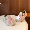 Zapatos de Frijol Birken Retro Cálidos KT para Niñas Antideslizantes Lana Versátiles Niños Gato 2026 Zapatos de Algodón Otoño Invierno