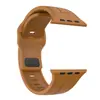 Correa de Silicona Deportiva de Color Sólido con Textura de Cuero para Apple Watch Ultra 9876543210 Generación