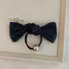 Estilo Coreano Estilo Preguiçoso Laço de Jeans para Prender o Cabelo para Mulheres Estilo Coreano Rabo de Cavalo Baixo Corda de Cabelo Faixa Elástica Acessórios de Cabelo para Mulheres