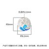 Nuevo Estilo Chino S999 Plata Pura Epoxi 6mm Recorte Patrón Nube Cuentas Espaciadoras DIY Pulsera Accesorios de Plata