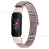 Adequado para Fitbit Luxe Smart Watch Pulseira de Nylon com Laço Fecho de Velcro Ajustável Pulseira de Relógio de Luxo