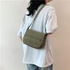 2024 Bordado Nuevo Color Sólido Fresco y Suave Estilo Lazy Bolso Cuadrado Pequeño Bandolera para Mujer