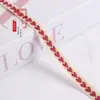 Fita Jacquard Cor Sólida em Forma de Coração de 1CM para Têxteis Domésticos, Decorações de Janelas, Decoração de Roupas, Acessórios de Renda Artesanais DIY G3575