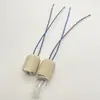 [Pequeño al por mayor] Portalámparas de cerámica G9 de dientes completos con soporte de bloqueo y anillo exterior 0.5 0.75 Cuadrado VDE