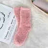 Calcetines de Coral Fleece de Amazon Transfronterizos para Hombres y Mujeres Invierno Engrosados Calientes Largos No Sueltan Hilo Color Sólido Calcetines de Piso para Dormir