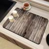 Alfombrilla de secado para fregadero de cocina con veta de madera transfronteriza, alfombrilla de mesa de tierra de diatomeas, alfombrilla antideslizante, alfombrilla absorbente para secado de mesa de café, alfombrilla de aislamiento térmico