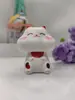 Nuevo Gato de la Suerte Mini Cabeza Grande Solar para Coche Aceite Esencial Aromaterapia Muñeca de Decoración Interior Linda Decoración Creativa